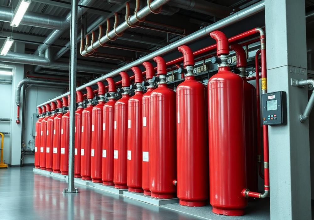 CO2 gazlı yangın söndürme sistemi